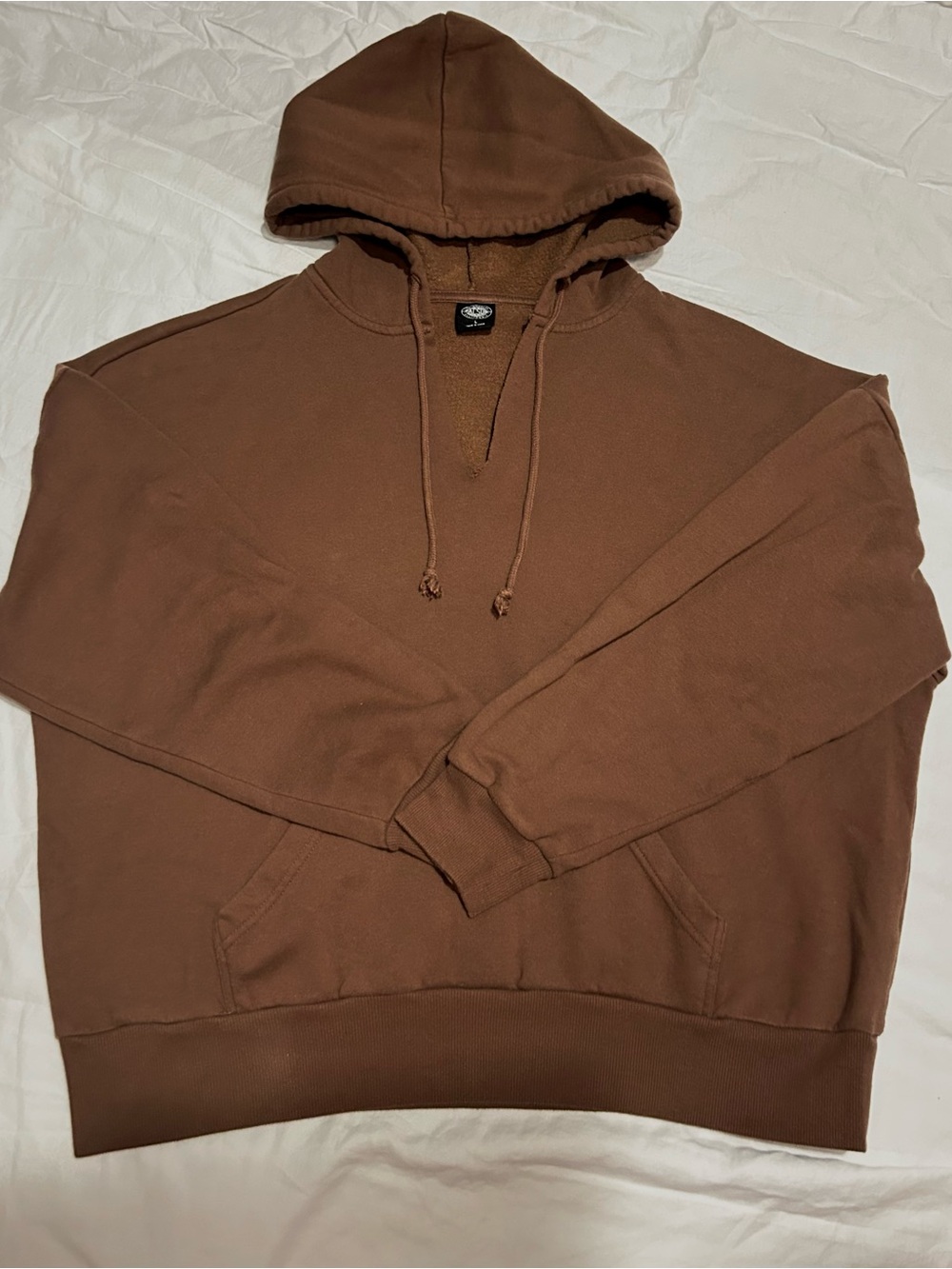 PacSun Brown Hooded Pullover Sweatshirt